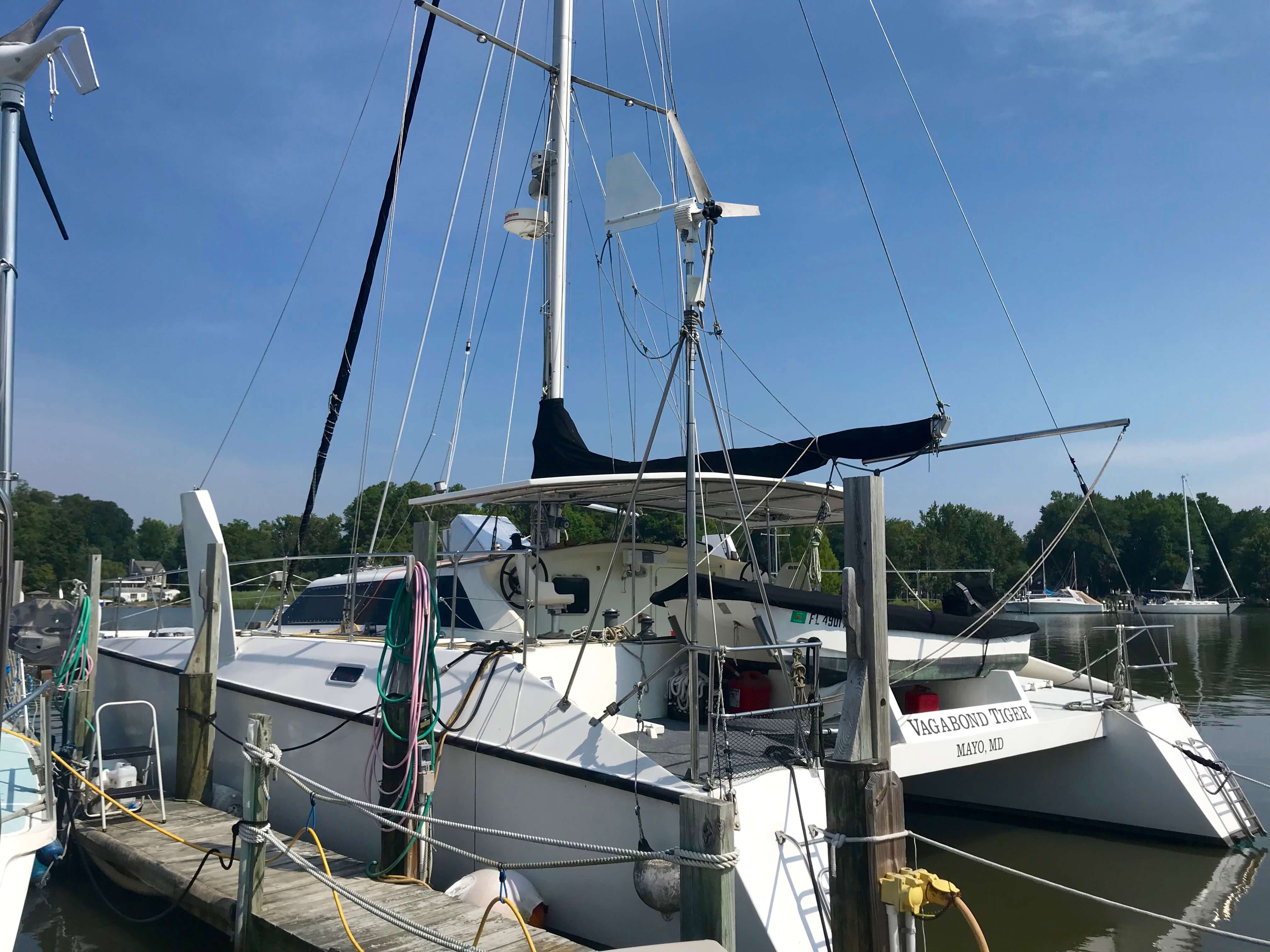 Used Sail Catamaran for Sale 1995 Simpson 13.7M Boat Highlights